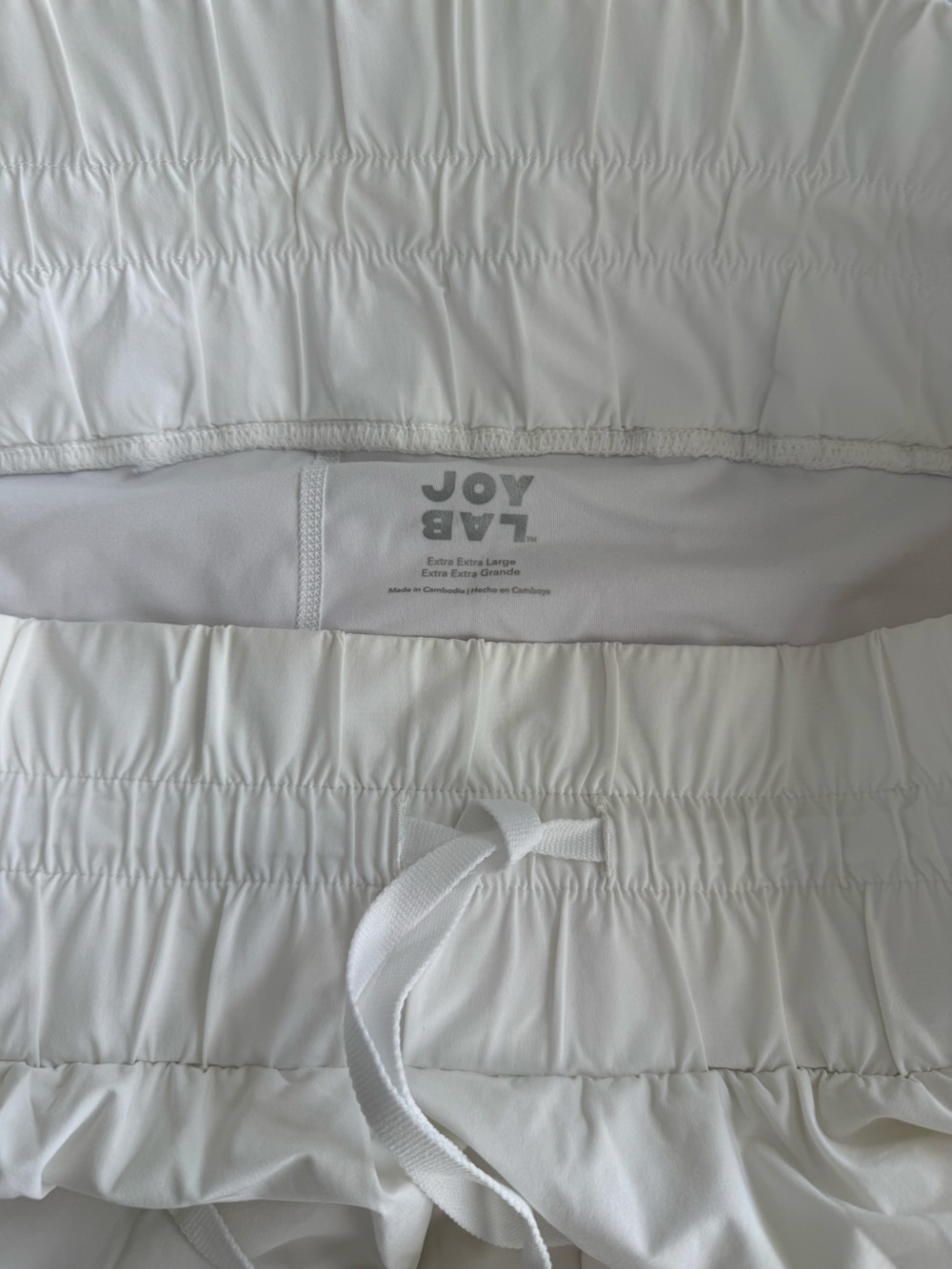 JoyLab White Elastic-Waist Ruffled Skort - Picture 3 of 5
